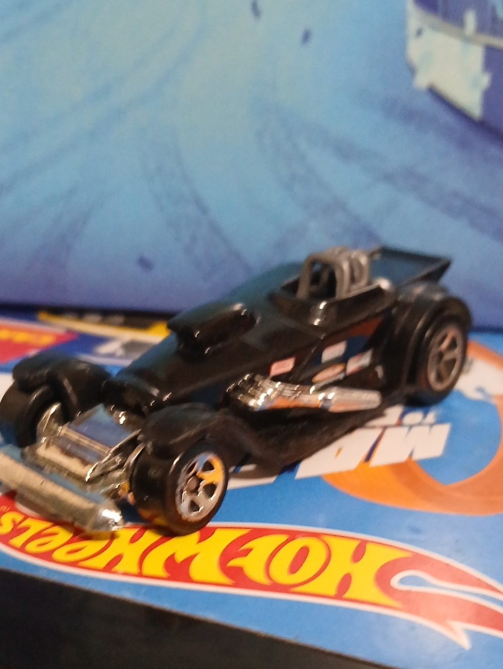 Black Retro Comp Dragster Toy Car – Sleek Black Finish Hot Wheels